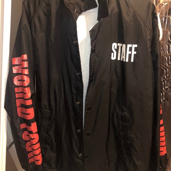 Justin Bieber Purpose Tour Staff Windbreaker - Picture 1 of 4